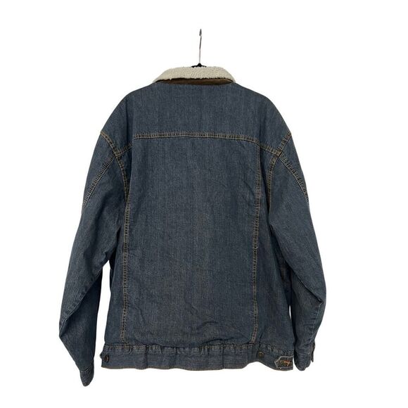 WRANGLER BRAND NEW WESTERN LINED MENS DENIM JACKET SIZE XXL - Picture 7 of 10
